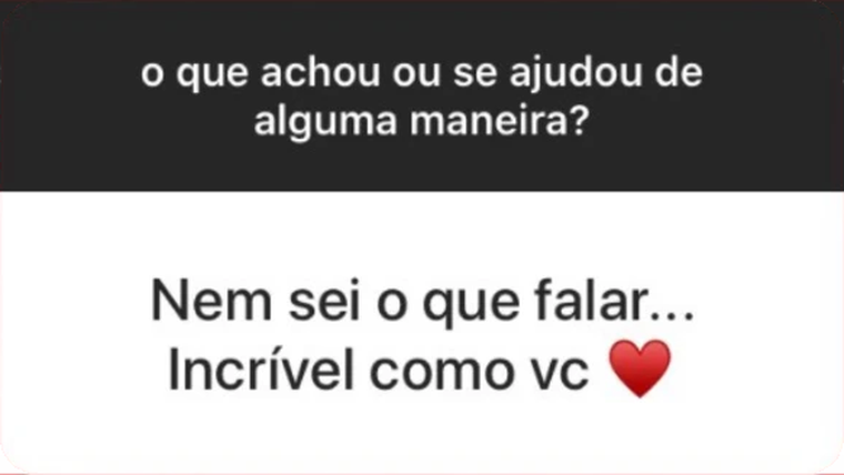 Feedback de cliente sobre leitura astrológica: “Nem sei o que falar... Incrível como vc”